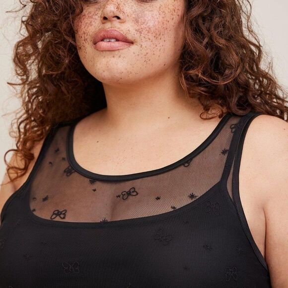 Torrid X Disney Minnie Mouse Maxi Sheer Mesh Layering Dress - 1X - Picture 4 of 15